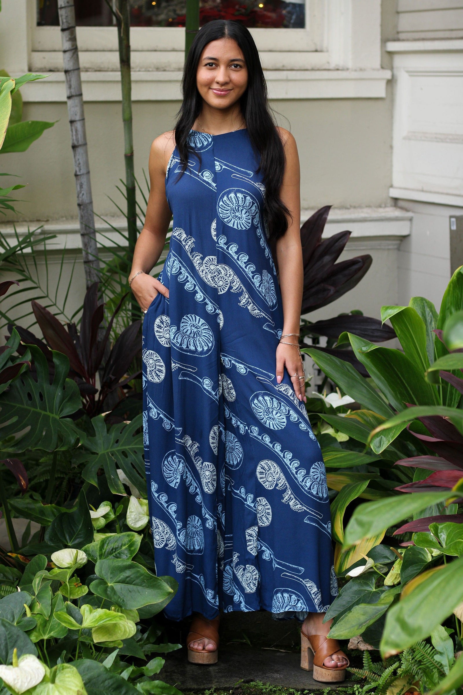 Jumpsuit Kaihōkū Blue Hāpuʻu