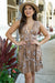Women's Dress Walea in Chocolate Naupaka - Front View | Kahulaleʻa