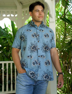 Mens Aloha Shirt Naupaka