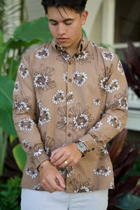 Mens Aloha Long Sleeve Shirt