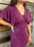 Women's Dress in Pualalea Violet Liko - Close Up | Kahulaleʻa