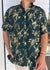 Mens Aloha Shirt Gold Ti Leaf
