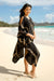 Caftan Pualei Black Gold Puakenikeni