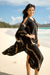 Caftan Pualei Black Gold Puakenikeni