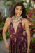 Dress Anela Amethyst Gold Pua Kalaunu