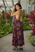 Dress Anela Amethyst Gold Pua Kalaunu