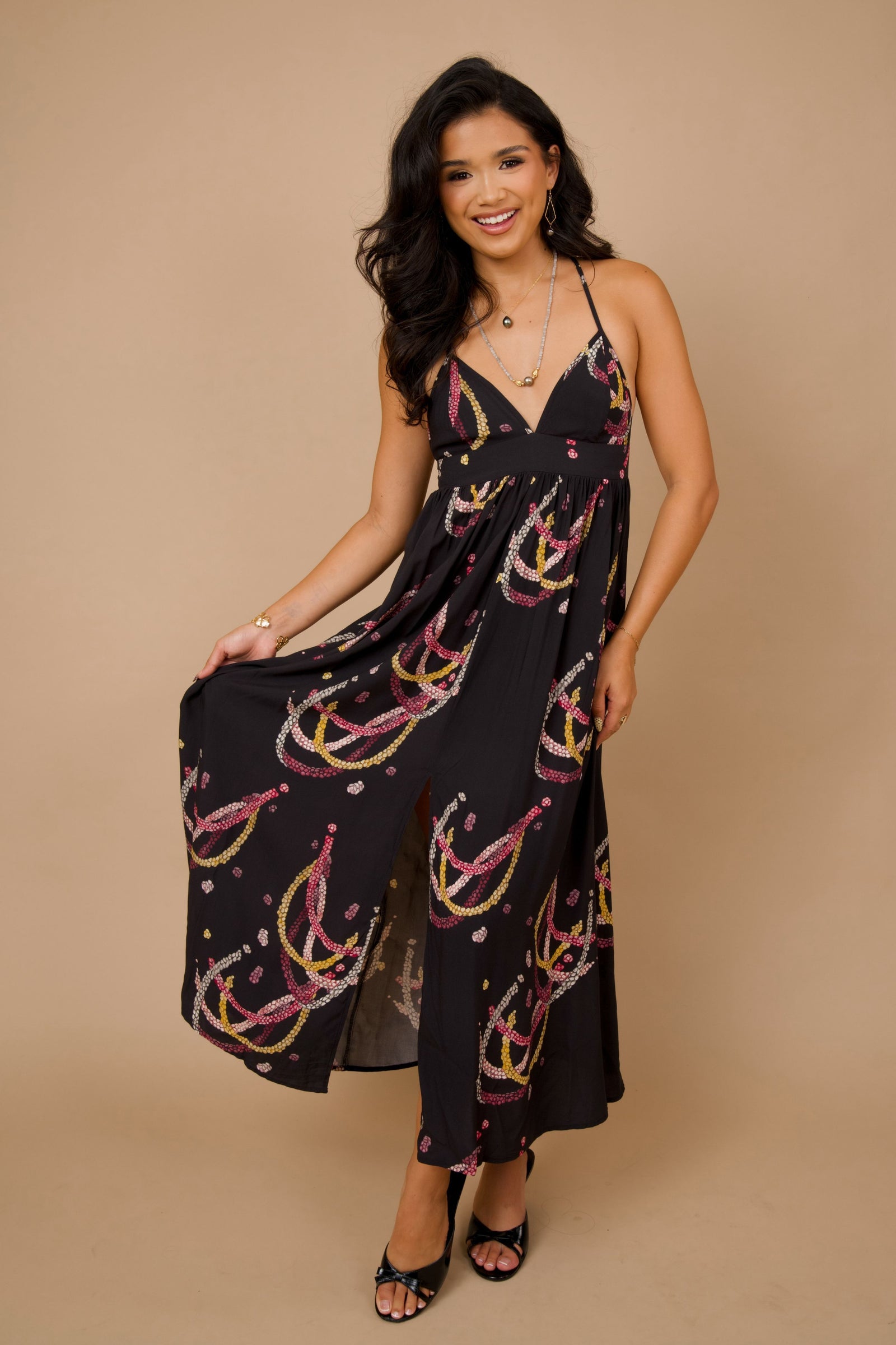 Dress Kalaheo Black Lei Kahelelani