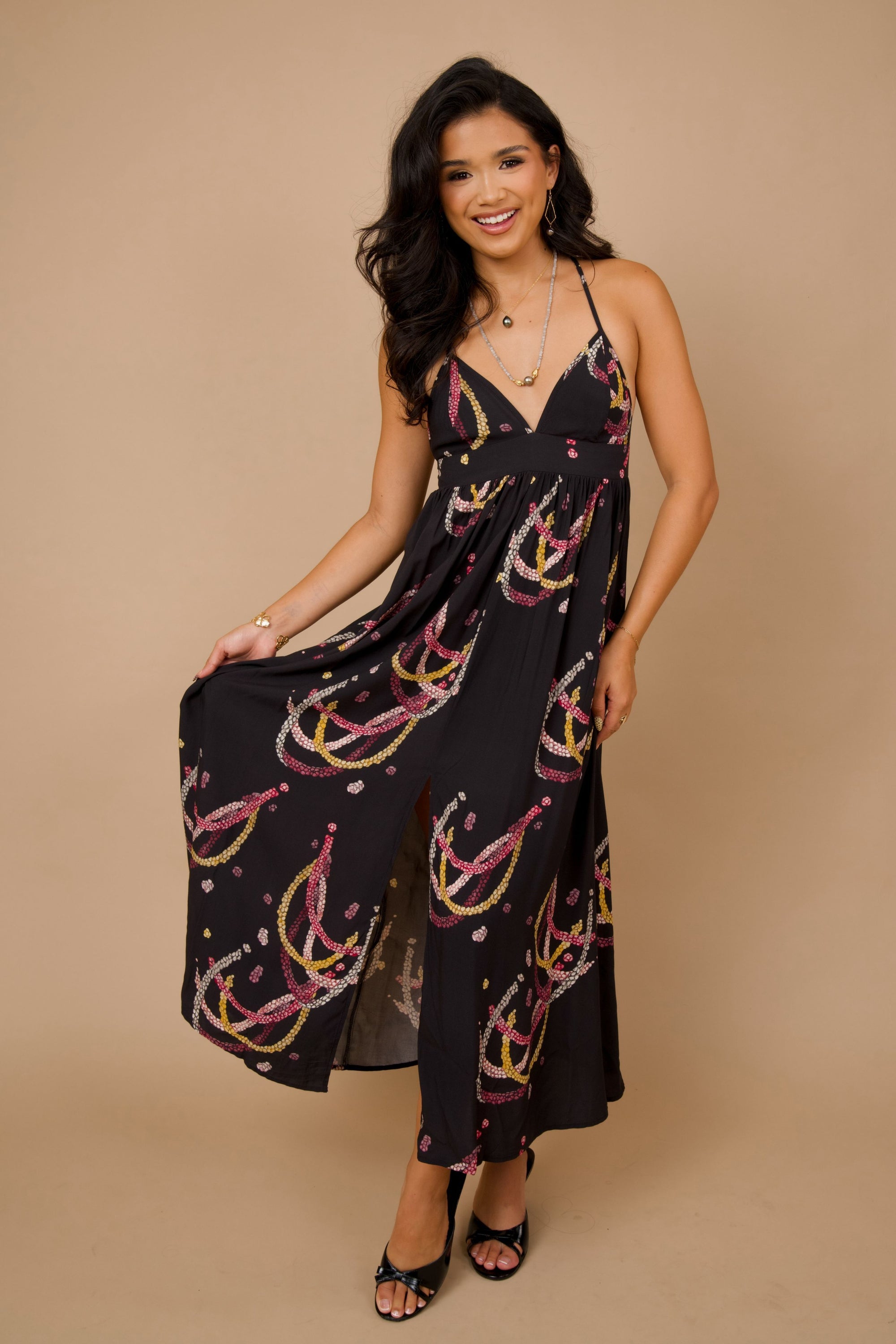 Dress Kalaheo Black Lei Kahelelani