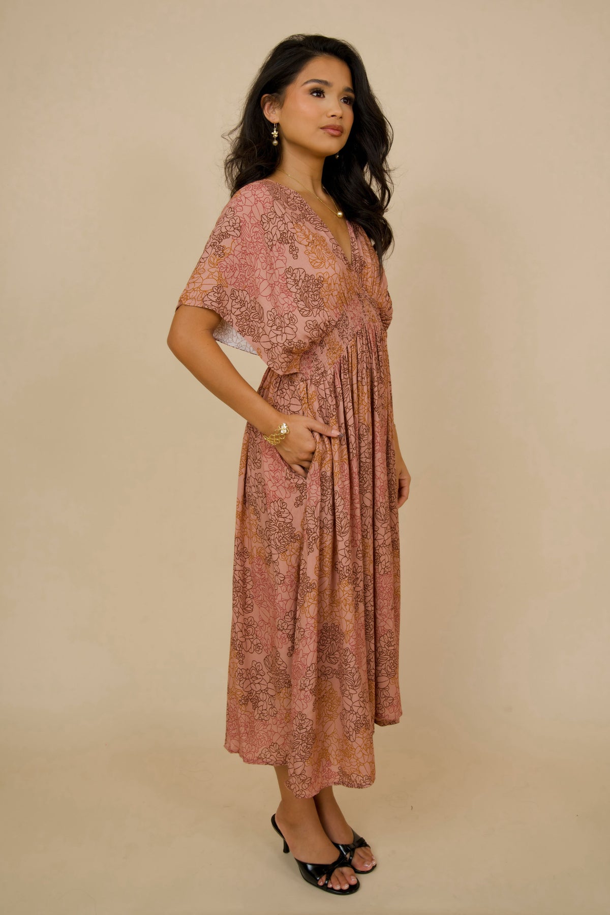 Dress Kamaile Dusty Rose Liko