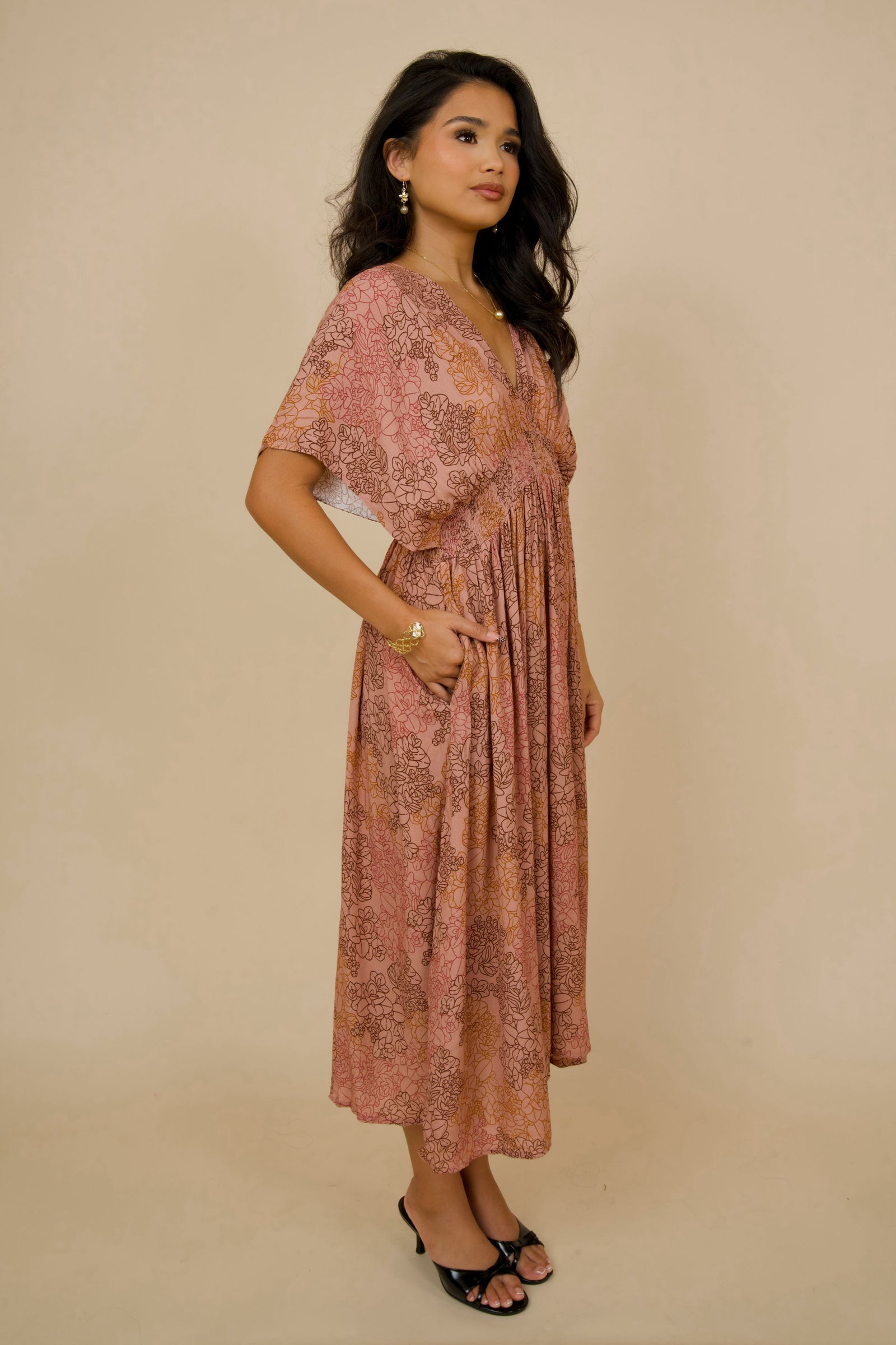 Dress Kamaile Dusty Rose Liko