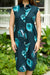 Dress Keʻahi Teal Hawaiian Seashell