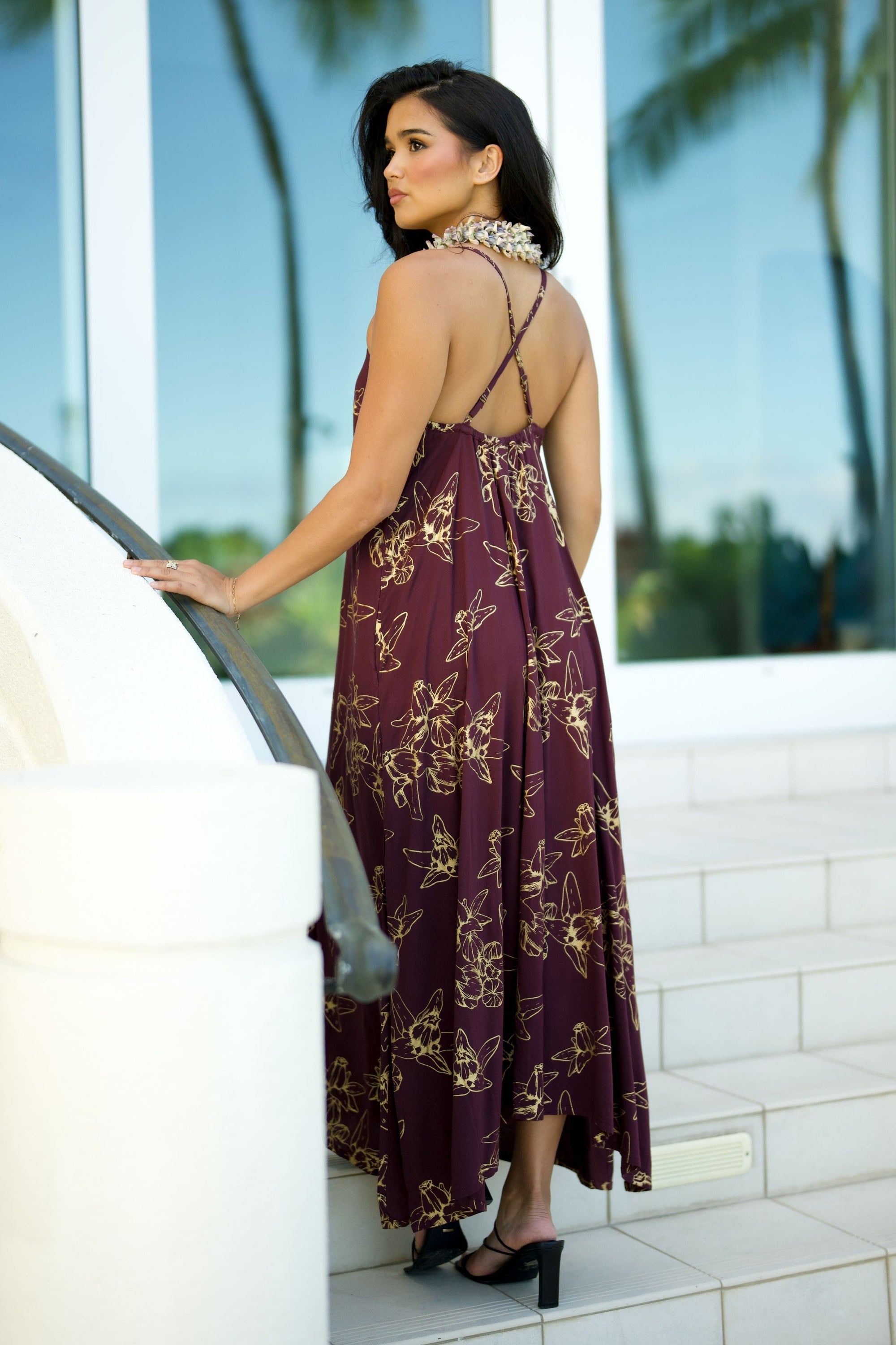 Dress Kuʻuipo Amethyst Gold Pua Kalaunu