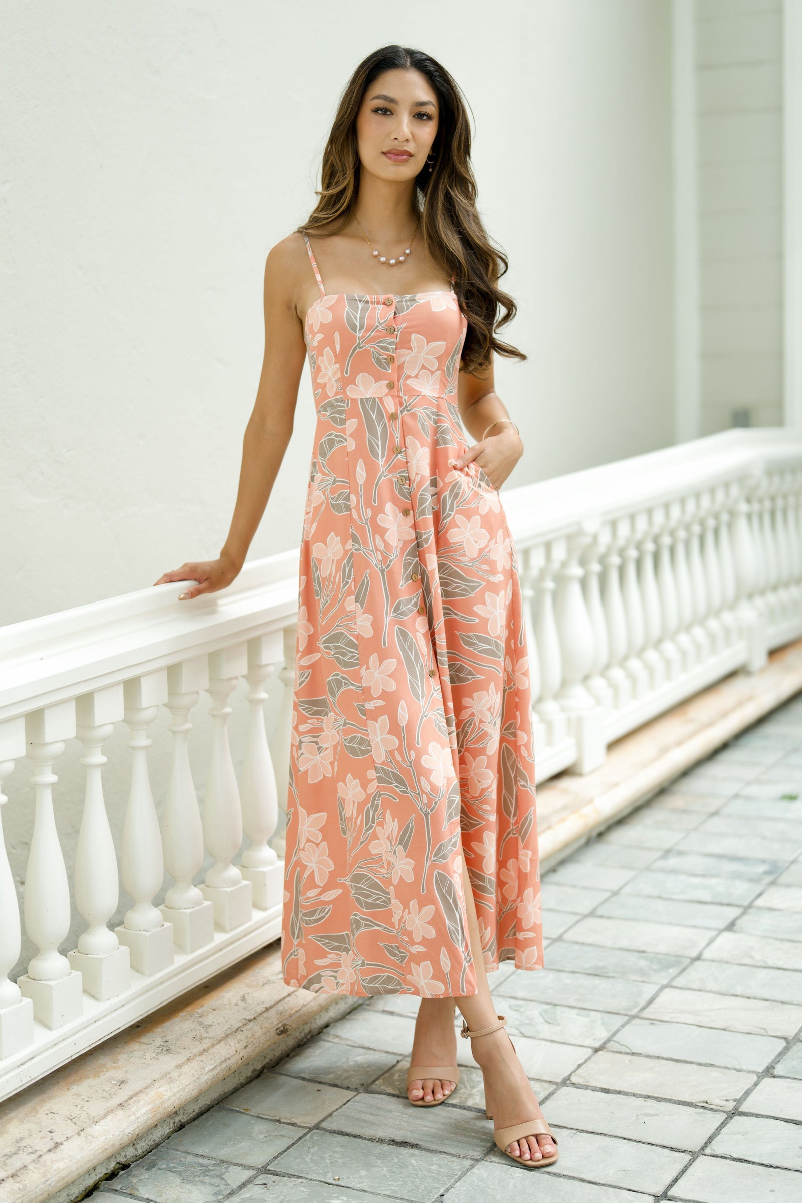 Dress Leʻahi Peach (Blush) Pua Melia