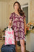 Dress Leilani Purple Beige Lehua Nui