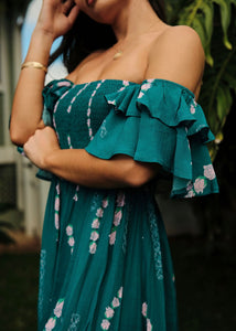 Dress Ho’ola’i Teal Lei Loke