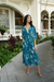 Women's Dress Wai in Green Hāpuʻu - Front View | Kahulaleʻa