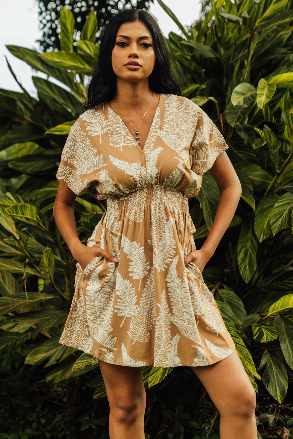 Dress Haukea Shortie Sand Kupukupu