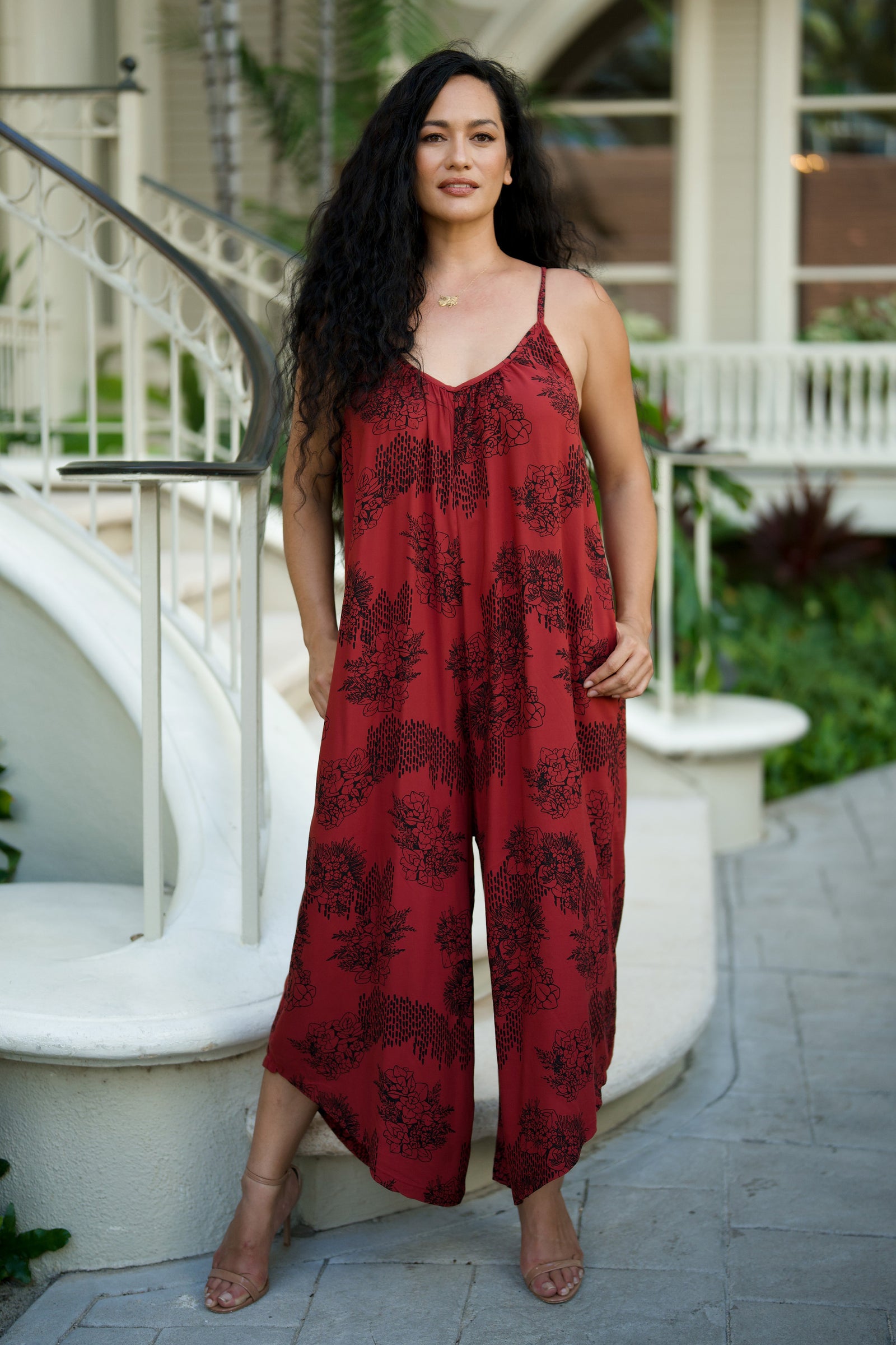 Jumpsuit Kui Cayenne Ka Ua Moaniani Lehua O Puna