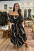Jumpsuit Mahealani Black Gold Lei Puakenikeni