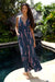 Dress Malia Deep Blue Lei Pua Kalaunu