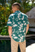 Men's Aloha Shirt Emerald Naupaka