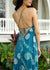Women's Dress Kalaheo in Green Hapu’u - Back View | Kahulaleʻa