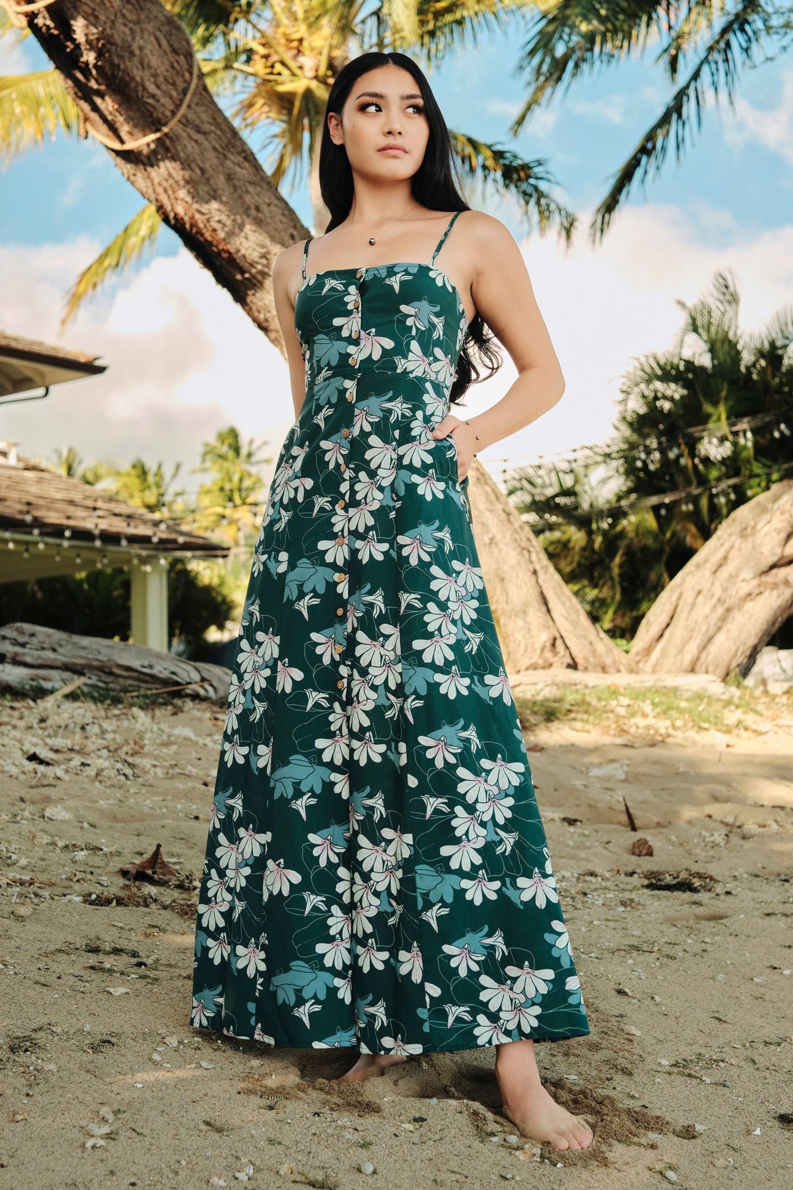 Dress Leʻahi Emerald Naupaka