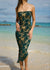Women's Dress Leimakamae in Gold Ti Leaf & Emerald - Front View | Kahulaleʻa