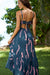 Dress Waiʻehu Deep Blue Lei Pua Kalaunu