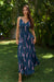 Dress Waiʻehu Deep Blue Lei Pua Kalaunu