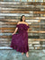Women's Skirt & Top Set in Nainoa Violet Liko - Front View | Kahulaleʻa