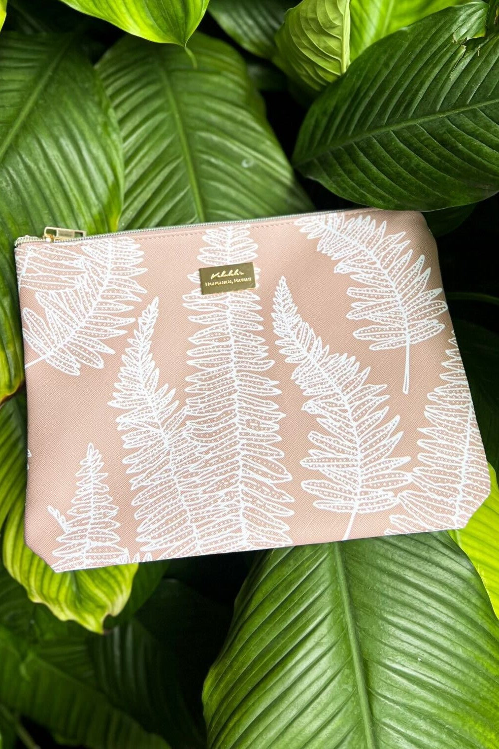 Khaki Kupukupu Canvas Pouch ALL SALES FINAL
