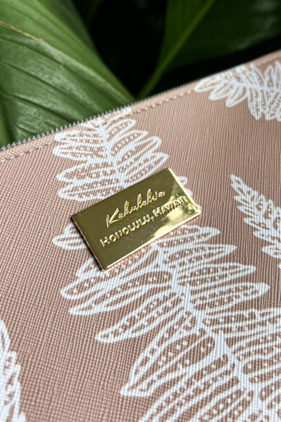 Khaki Kupukupu Canvas Pouch ALL SALES FINAL