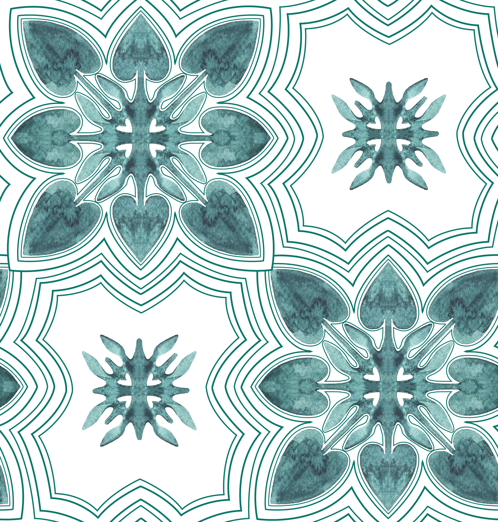 Close up view of the Makuʻu Kalo Print by Kahulaleʻa