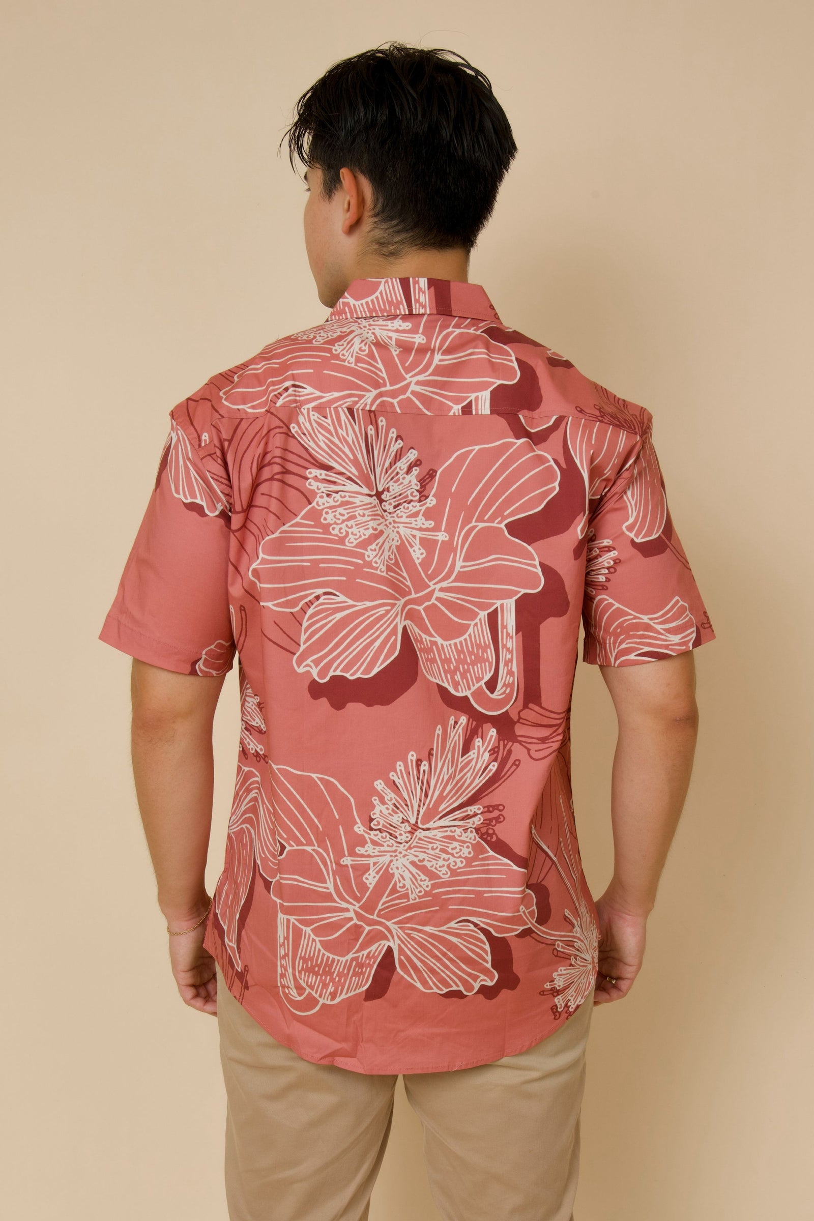 Men's Aloha Shirt Berry Kokiʻo