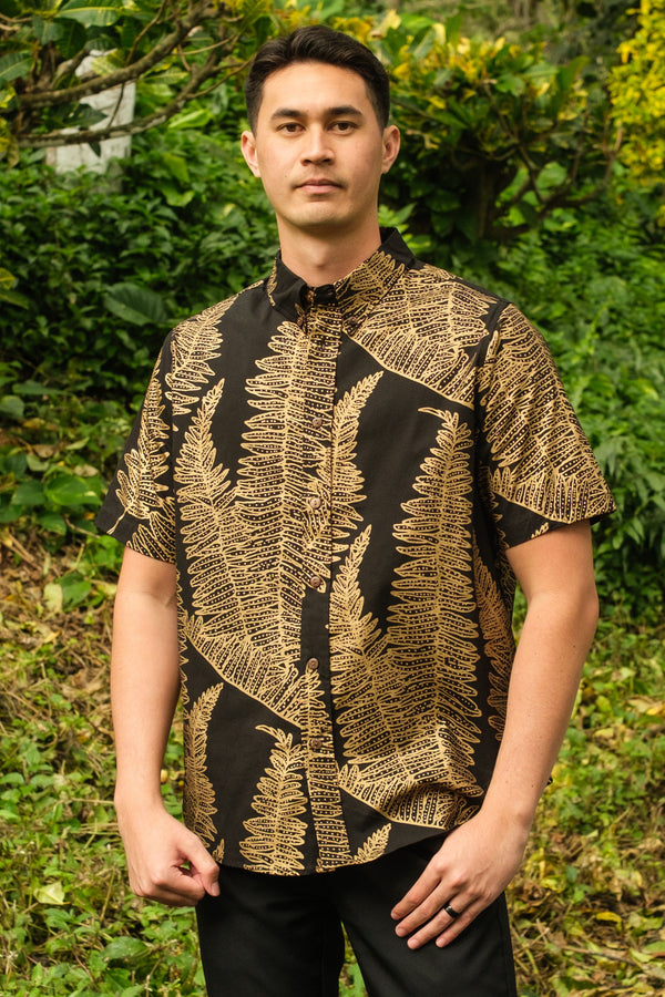black and gold dress shirt Men's Aloha Kupukupu S Ladivine 7493 Bridesmaids Dress Now in timeless black Off the Shoulder Ball Gown Size:18/50