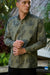 Men's Aloha Shirt Long Sleeve Olive Ka Ua Moaniani Lehua O Puna