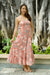 Dress Noenoe Tiered Maxi Peach (Blush) Pua Melia